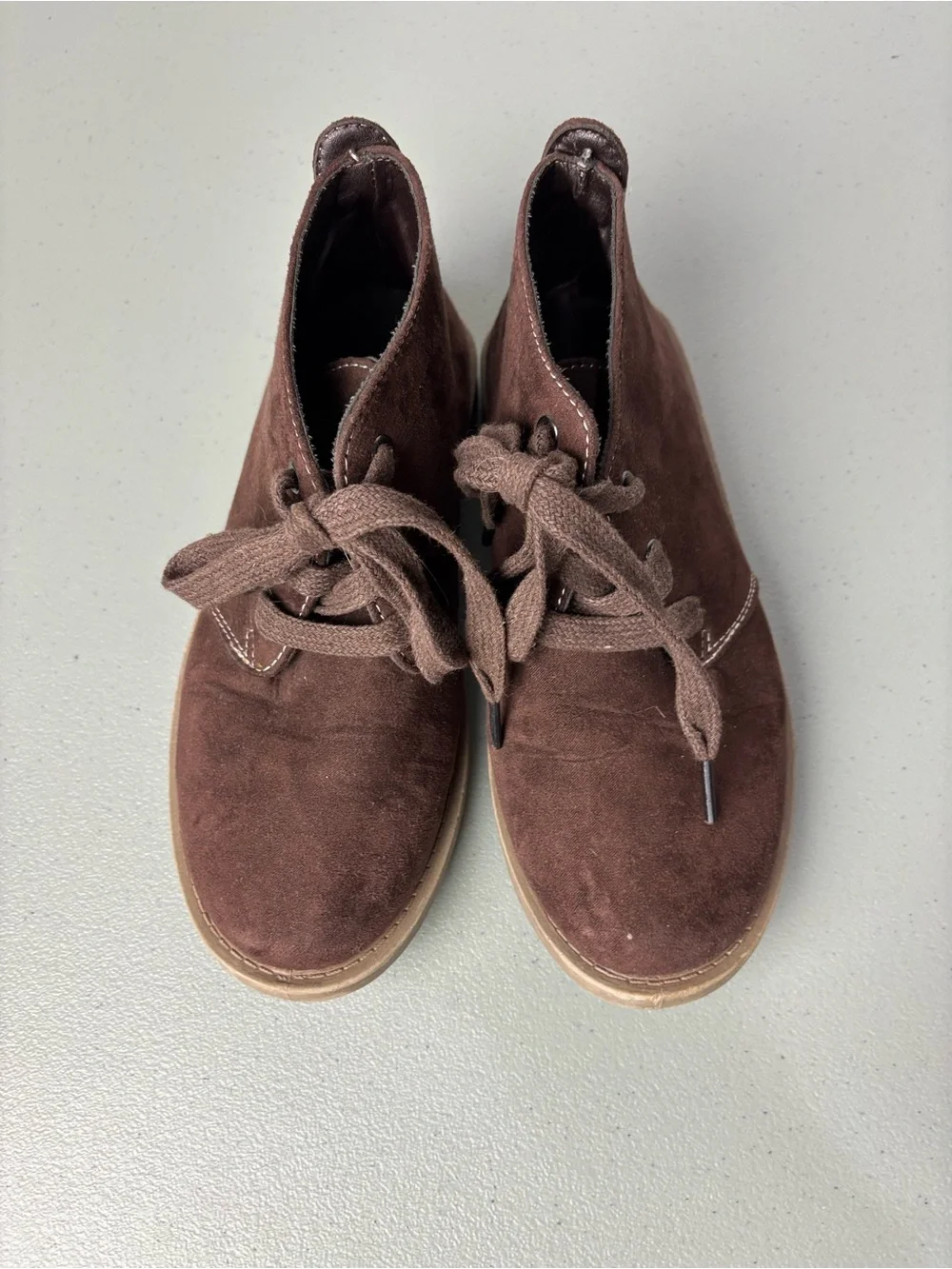 Joseph Allen Boys Brown Chukka Boot Lace Up Dressy Size 2